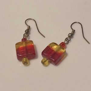Glass earrings